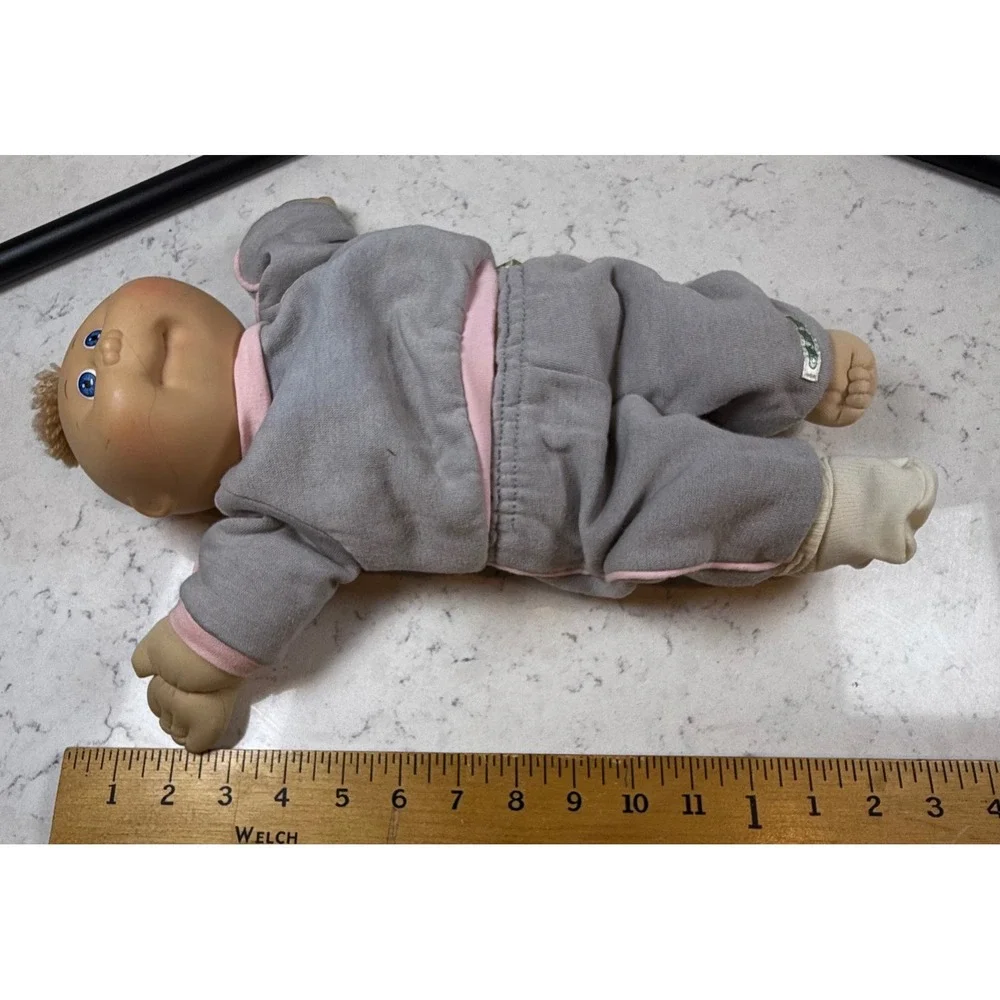 Vintage 1985 Cabbage Patch Kids Doll Xavier Roberts Blue Signature Coleco 16